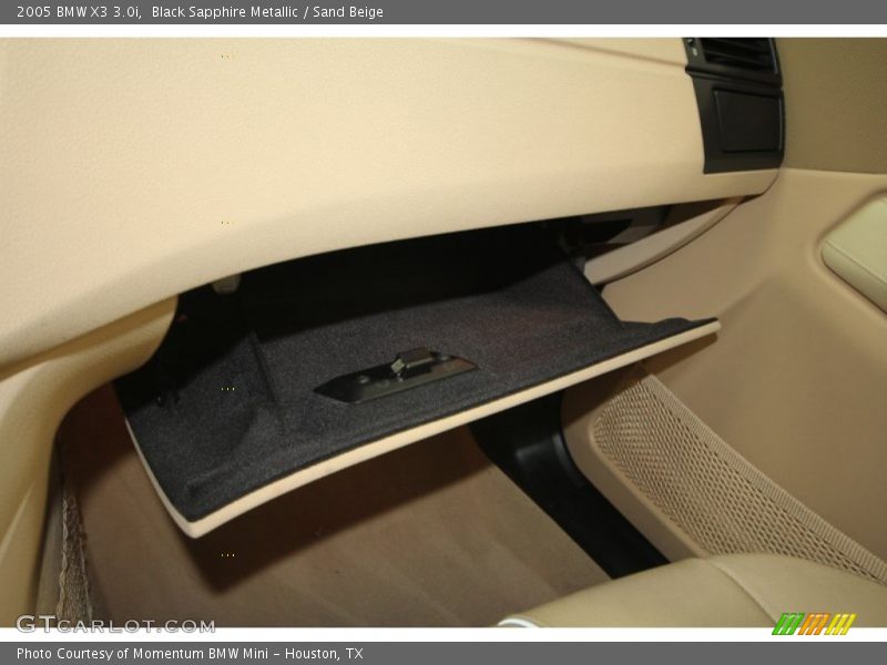 Black Sapphire Metallic / Sand Beige 2005 BMW X3 3.0i