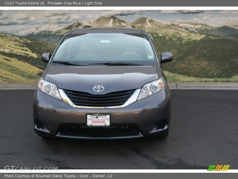 Predawn Gray Mica / Light Gray 2013 Toyota Sienna LE