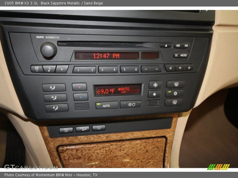 Black Sapphire Metallic / Sand Beige 2005 BMW X3 3.0i