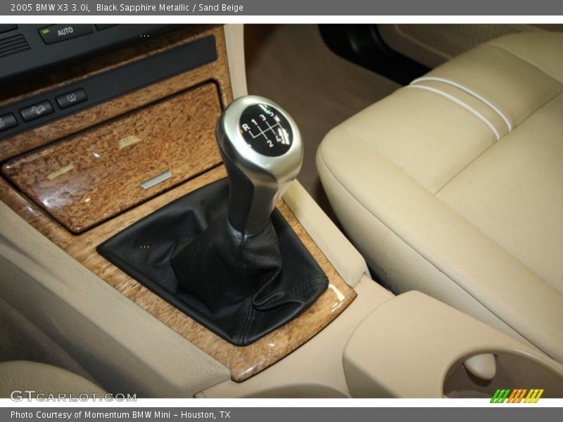 Black Sapphire Metallic / Sand Beige 2005 BMW X3 3.0i