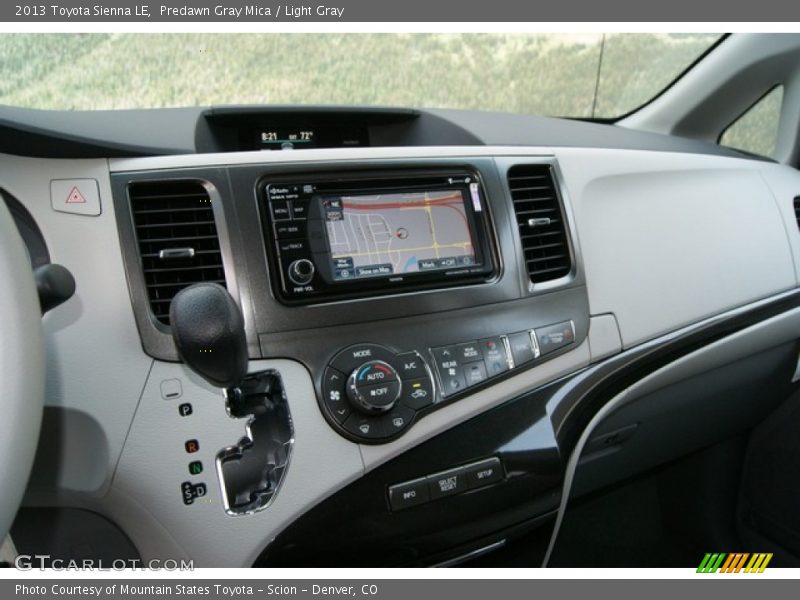 Predawn Gray Mica / Light Gray 2013 Toyota Sienna LE