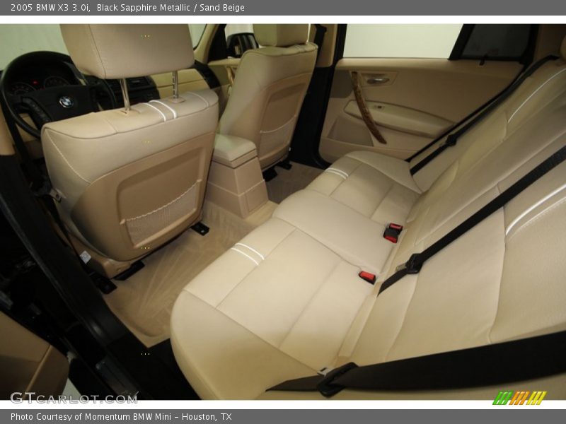 Black Sapphire Metallic / Sand Beige 2005 BMW X3 3.0i