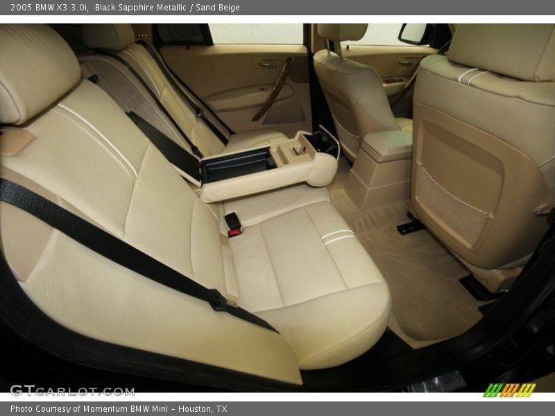 Black Sapphire Metallic / Sand Beige 2005 BMW X3 3.0i