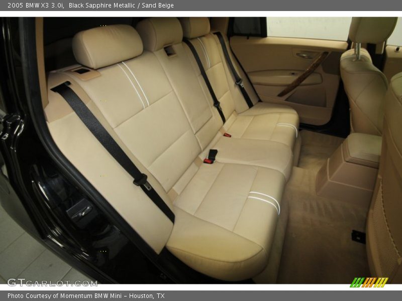 Black Sapphire Metallic / Sand Beige 2005 BMW X3 3.0i