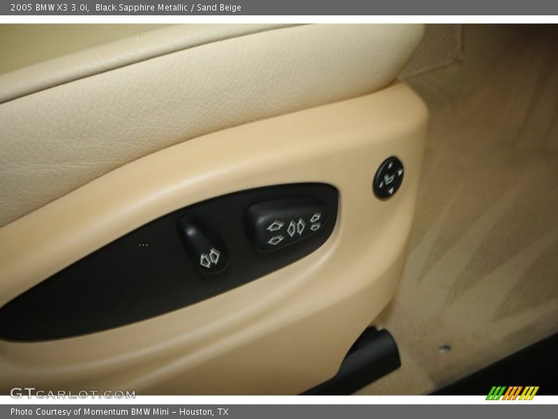 Black Sapphire Metallic / Sand Beige 2005 BMW X3 3.0i