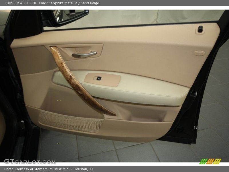 Black Sapphire Metallic / Sand Beige 2005 BMW X3 3.0i