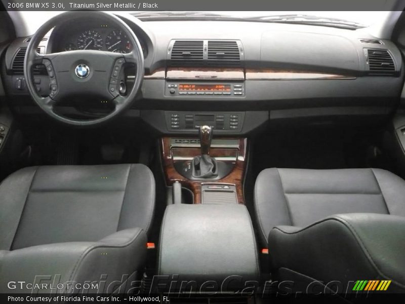 Titanium Silver Metallic / Black 2006 BMW X5 3.0i
