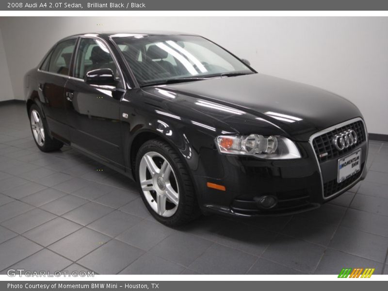 Brilliant Black / Black 2008 Audi A4 2.0T Sedan
