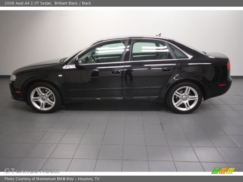 Brilliant Black / Black 2008 Audi A4 2.0T Sedan
