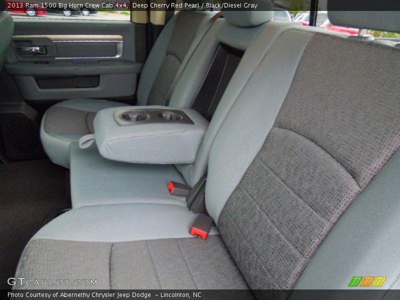 Rear Seat of 2013 1500 Big Horn Crew Cab 4x4