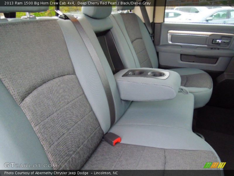 Rear Seat of 2013 1500 Big Horn Crew Cab 4x4