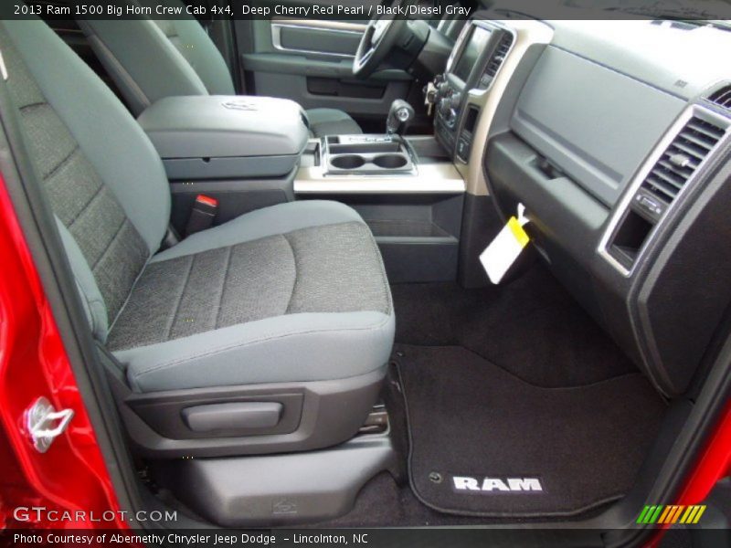 Front Seat of 2013 1500 Big Horn Crew Cab 4x4