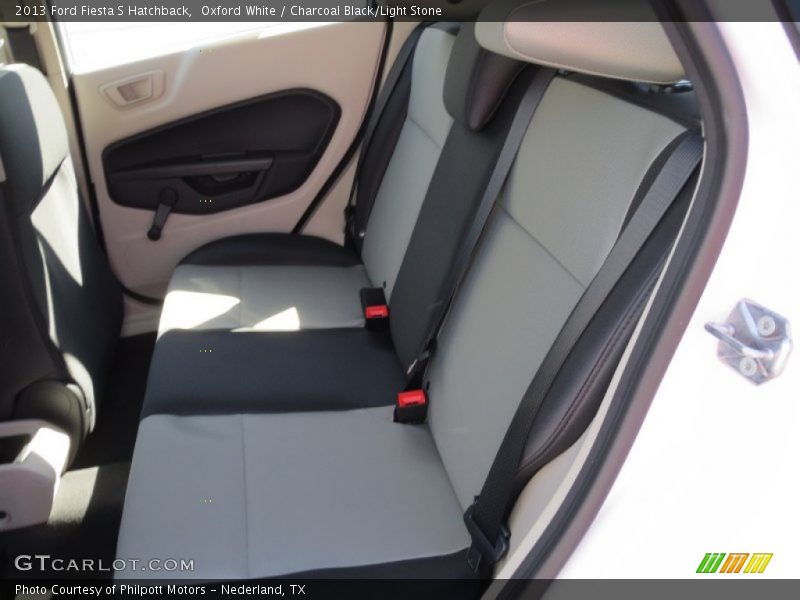 Oxford White / Charcoal Black/Light Stone 2013 Ford Fiesta S Hatchback