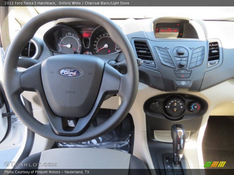  2013 Fiesta S Hatchback Charcoal Black/Light Stone Interior