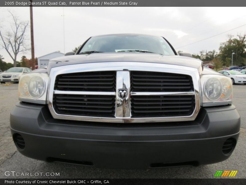 Patriot Blue Pearl / Medium Slate Gray 2005 Dodge Dakota ST Quad Cab