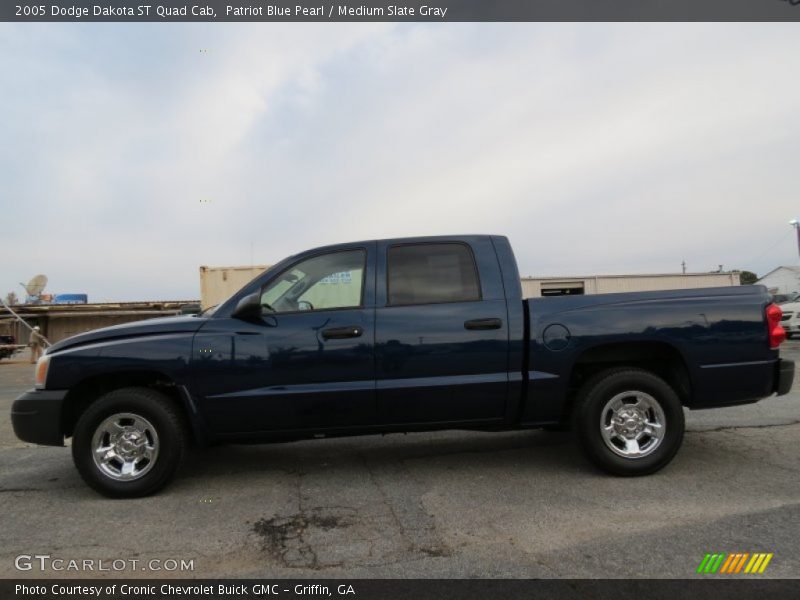Patriot Blue Pearl / Medium Slate Gray 2005 Dodge Dakota ST Quad Cab