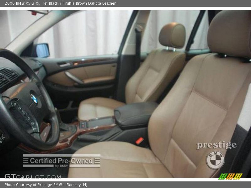 Jet Black / Truffle Brown Dakota Leather 2006 BMW X5 3.0i