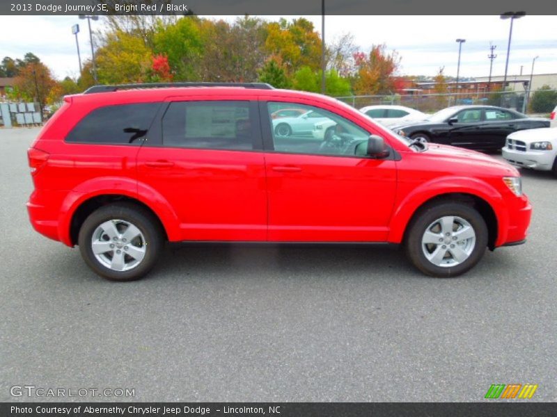Bright Red / Black 2013 Dodge Journey SE