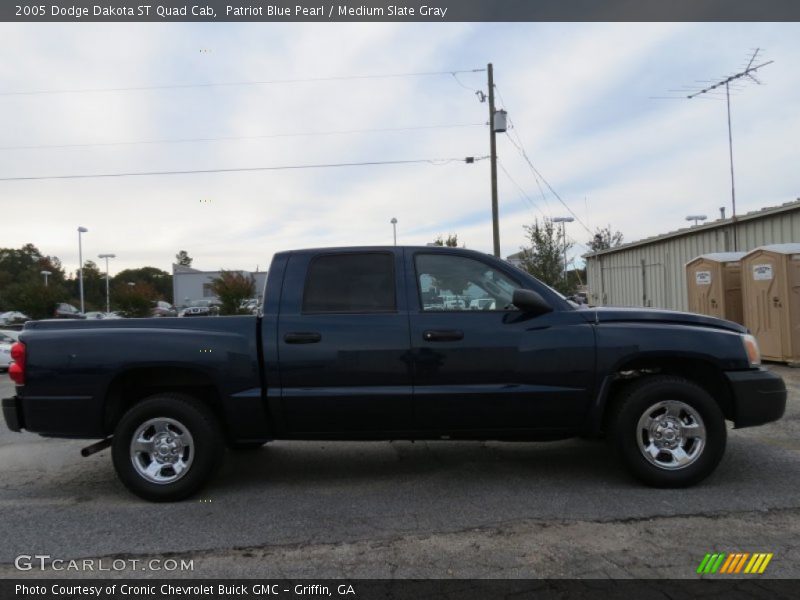 Patriot Blue Pearl / Medium Slate Gray 2005 Dodge Dakota ST Quad Cab