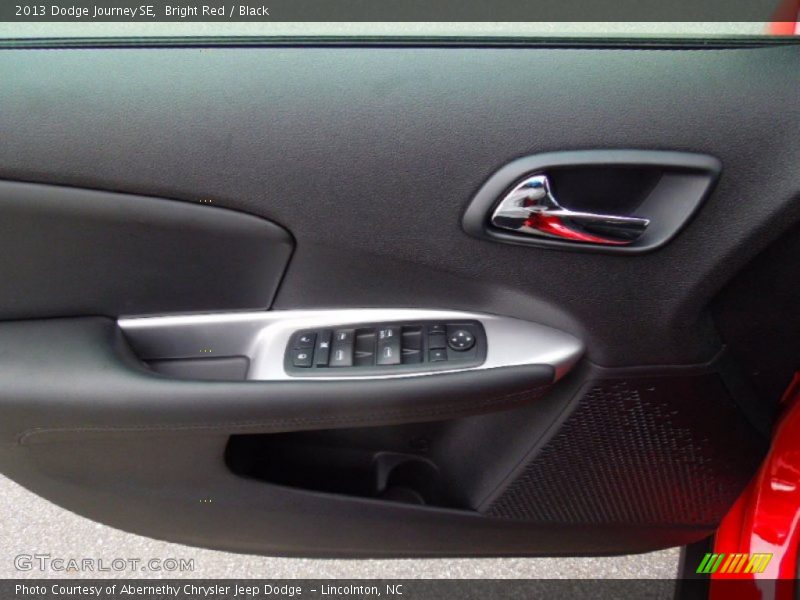 Bright Red / Black 2013 Dodge Journey SE