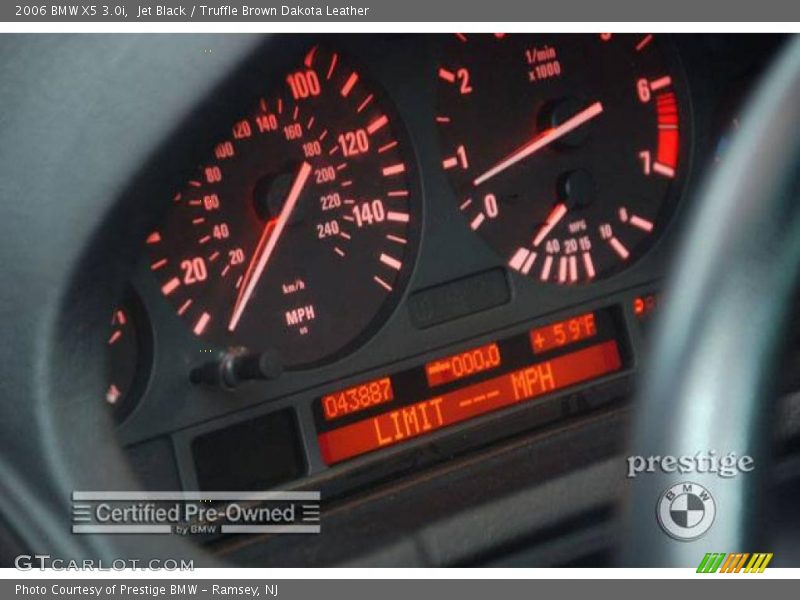 Jet Black / Truffle Brown Dakota Leather 2006 BMW X5 3.0i