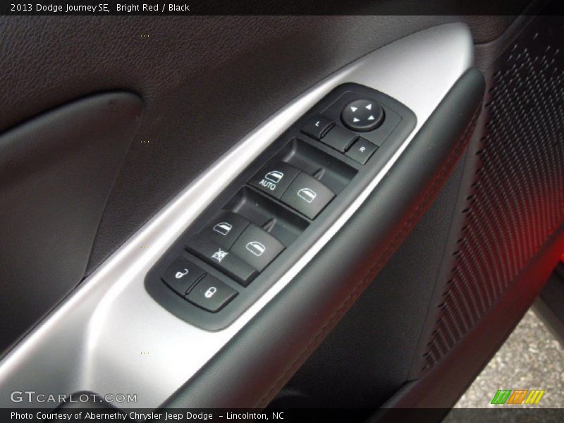 Bright Red / Black 2013 Dodge Journey SE
