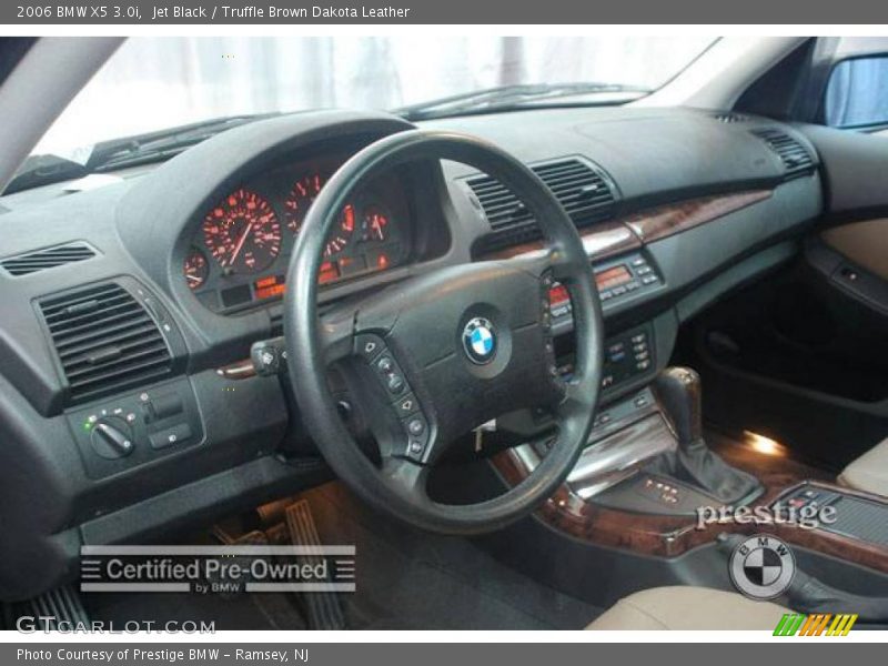 Jet Black / Truffle Brown Dakota Leather 2006 BMW X5 3.0i