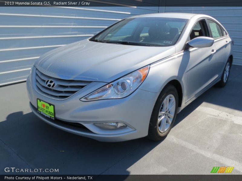 Radiant Silver / Gray 2013 Hyundai Sonata GLS