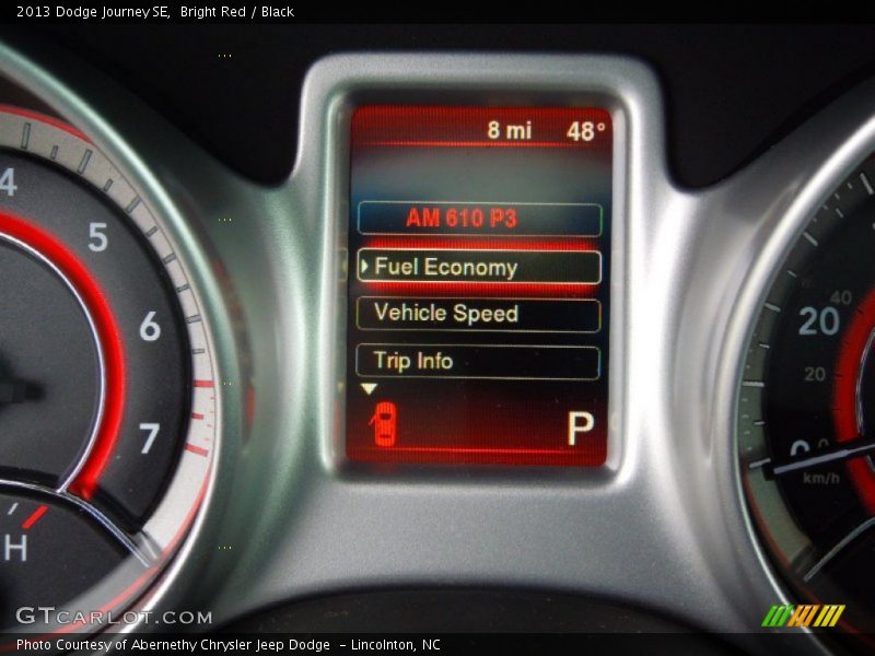 Bright Red / Black 2013 Dodge Journey SE
