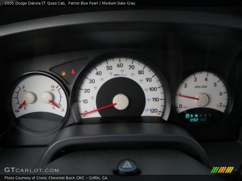 Patriot Blue Pearl / Medium Slate Gray 2005 Dodge Dakota ST Quad Cab
