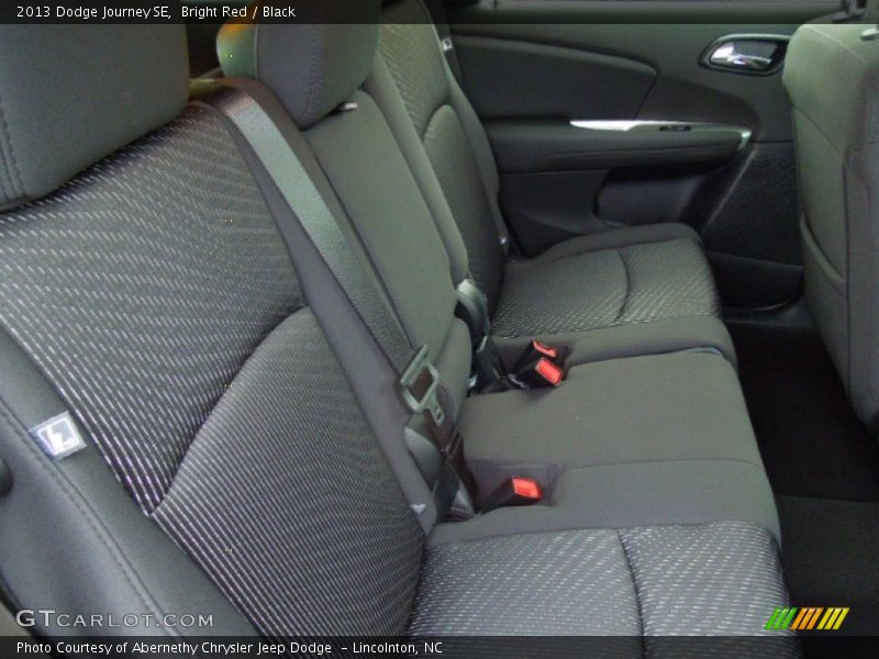 Bright Red / Black 2013 Dodge Journey SE
