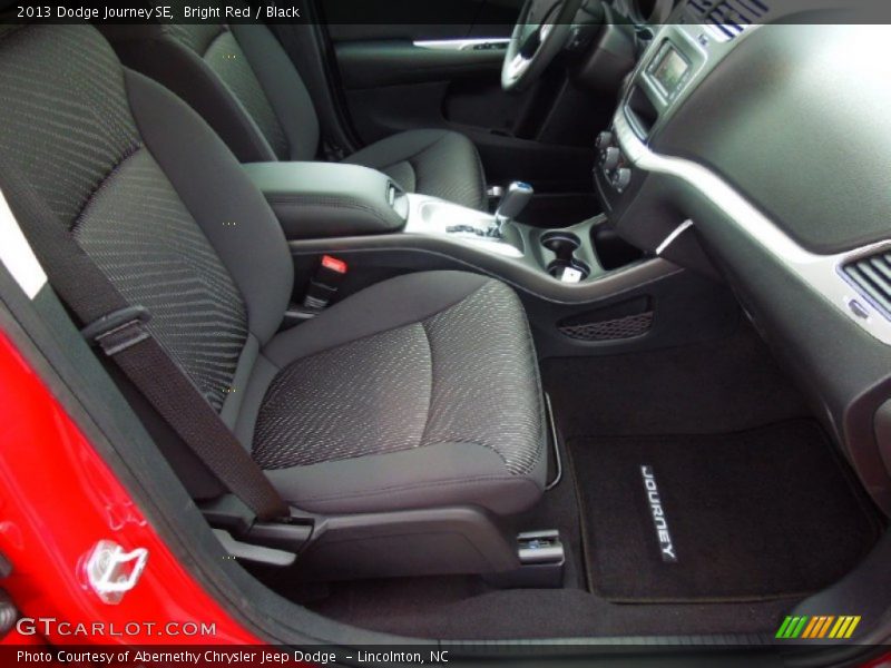 Bright Red / Black 2013 Dodge Journey SE