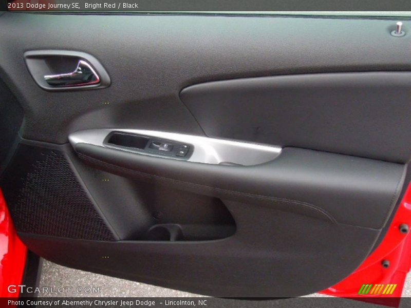 Bright Red / Black 2013 Dodge Journey SE
