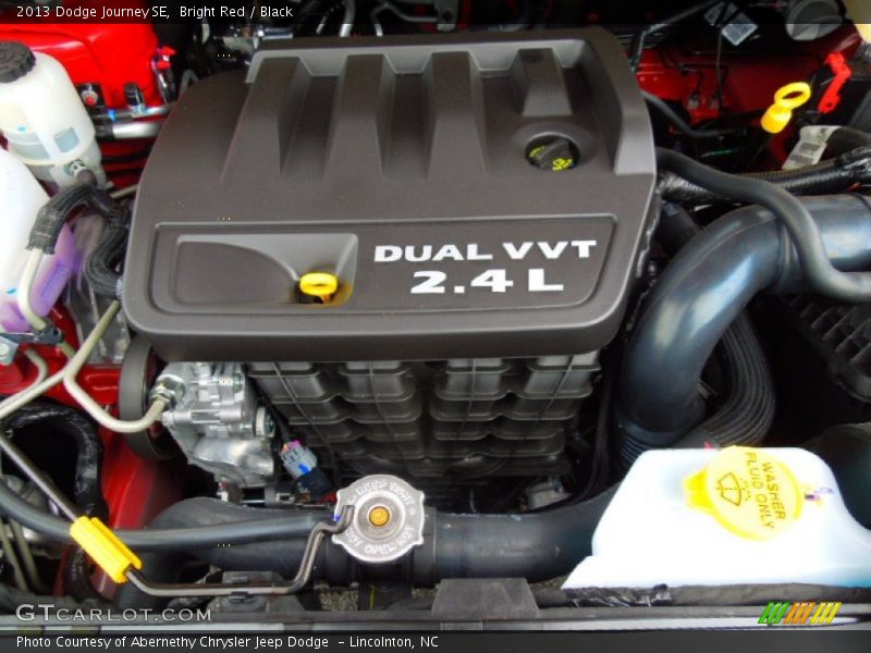 Bright Red / Black 2013 Dodge Journey SE