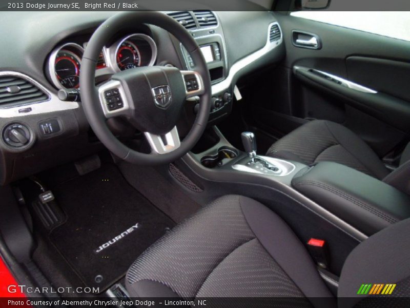 Bright Red / Black 2013 Dodge Journey SE