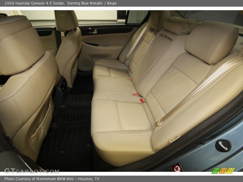 Sterling Blue Metallic / Beige 2009 Hyundai Genesis 4.6 Sedan