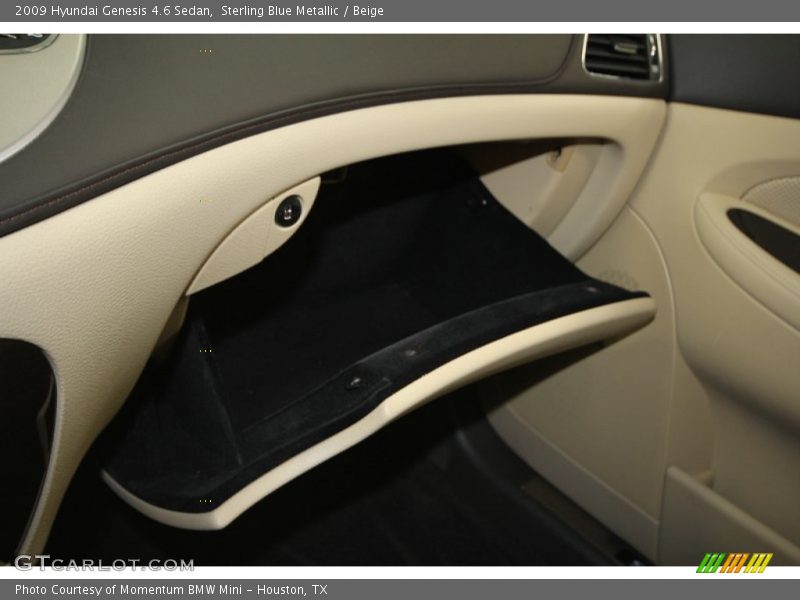 Sterling Blue Metallic / Beige 2009 Hyundai Genesis 4.6 Sedan