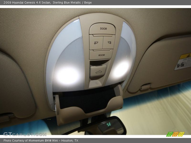 Sterling Blue Metallic / Beige 2009 Hyundai Genesis 4.6 Sedan