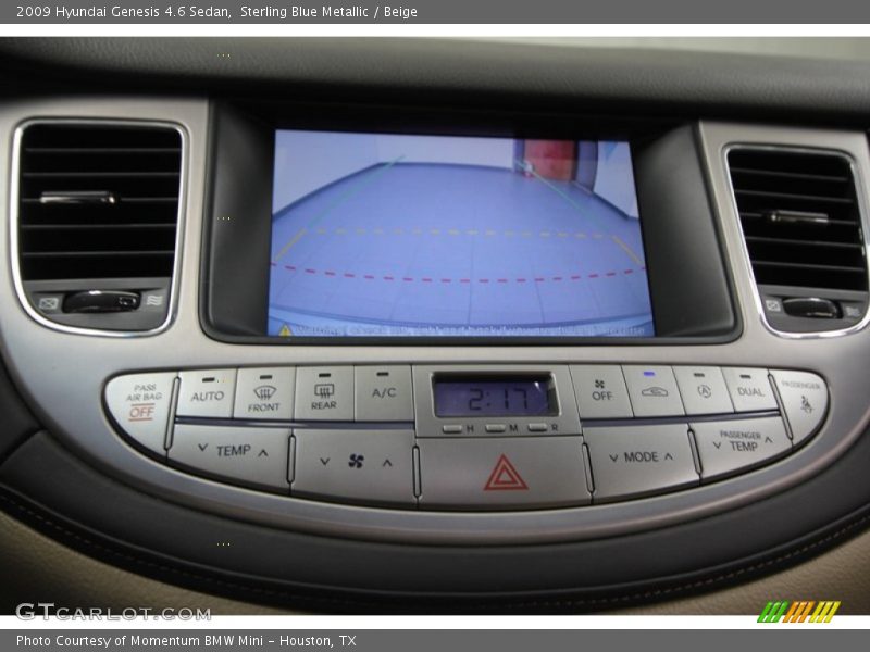 Sterling Blue Metallic / Beige 2009 Hyundai Genesis 4.6 Sedan