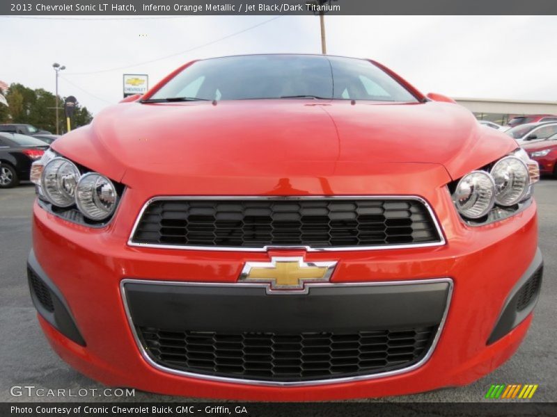 Inferno Orange Metallic / Jet Black/Dark Titanium 2013 Chevrolet Sonic LT Hatch