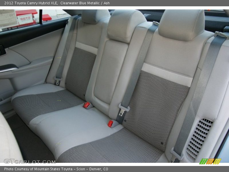Clearwater Blue Metallic / Ash 2012 Toyota Camry Hybrid XLE