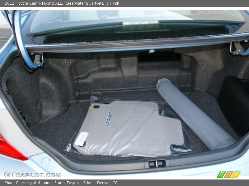 Clearwater Blue Metallic / Ash 2012 Toyota Camry Hybrid XLE