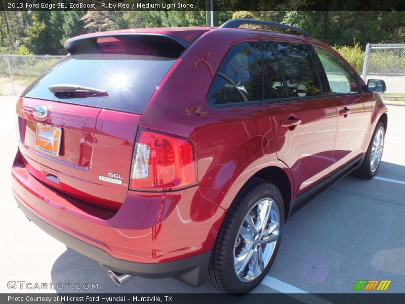 Ruby Red / Medium Light Stone 2013 Ford Edge SEL EcoBoost