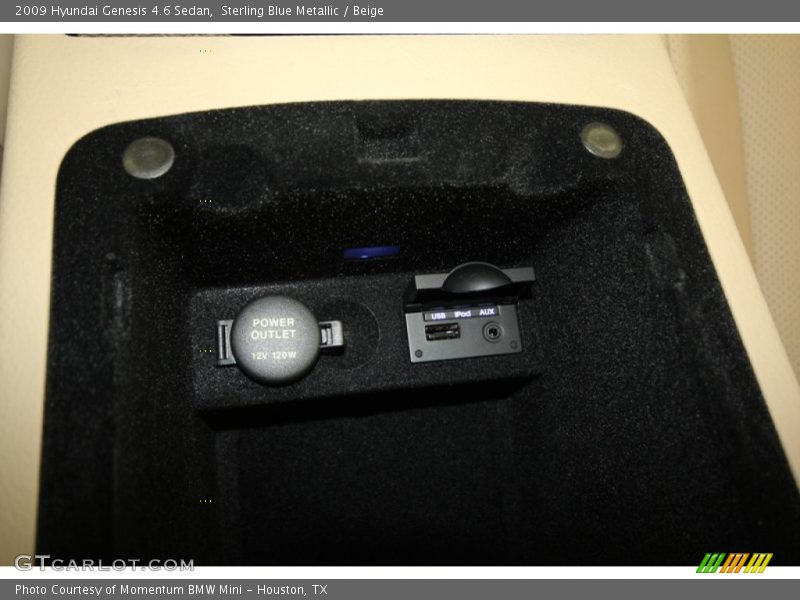 Sterling Blue Metallic / Beige 2009 Hyundai Genesis 4.6 Sedan