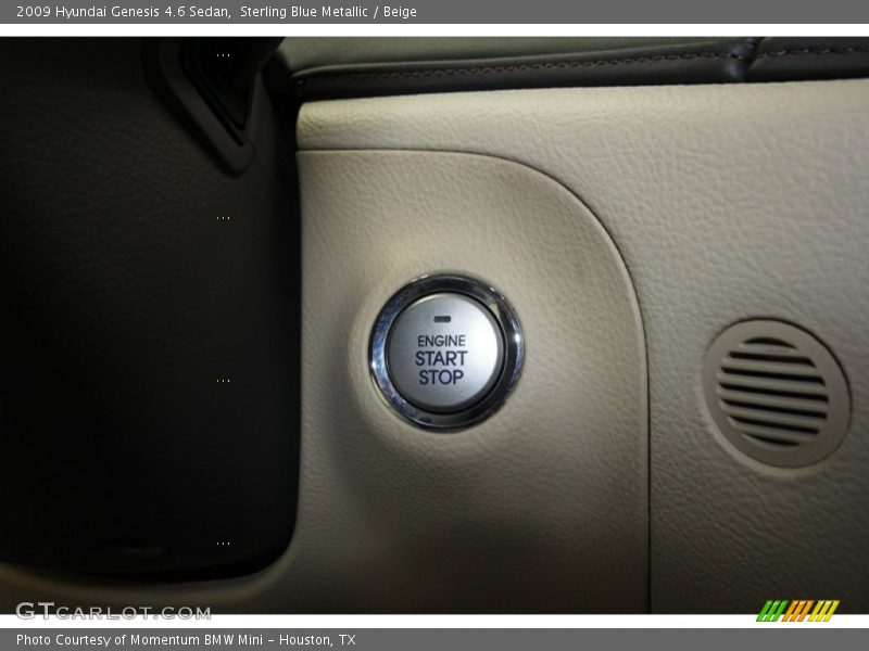 Sterling Blue Metallic / Beige 2009 Hyundai Genesis 4.6 Sedan
