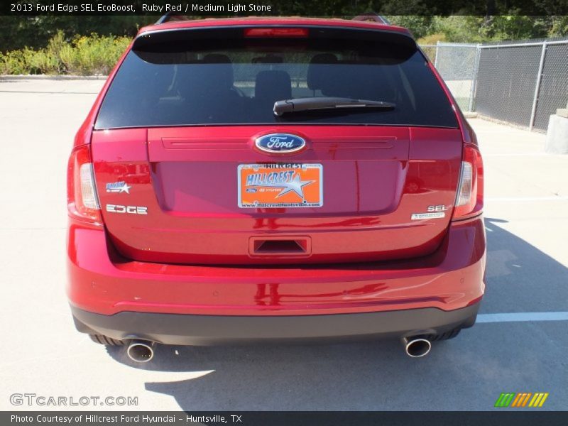Ruby Red / Medium Light Stone 2013 Ford Edge SEL EcoBoost