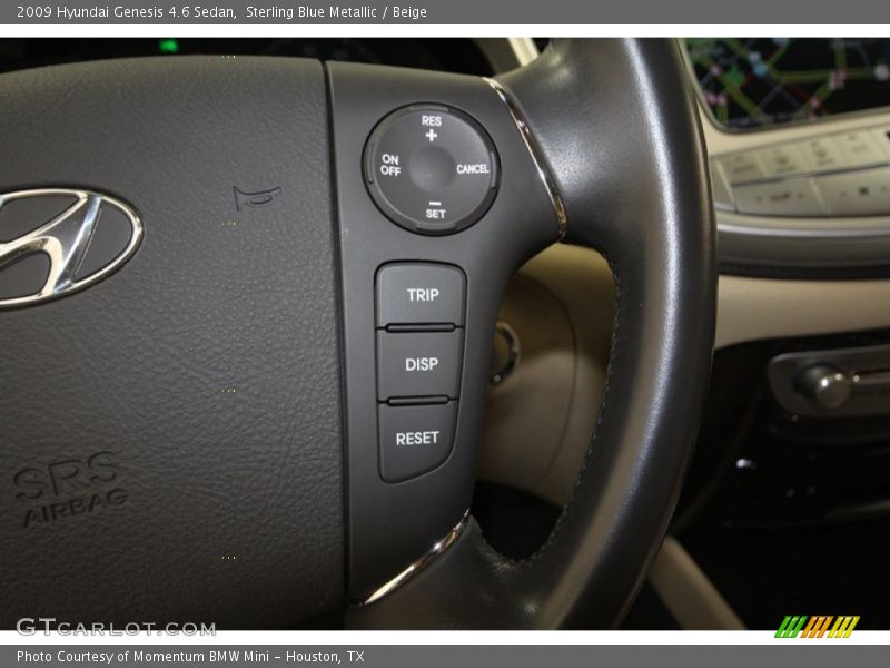 Sterling Blue Metallic / Beige 2009 Hyundai Genesis 4.6 Sedan