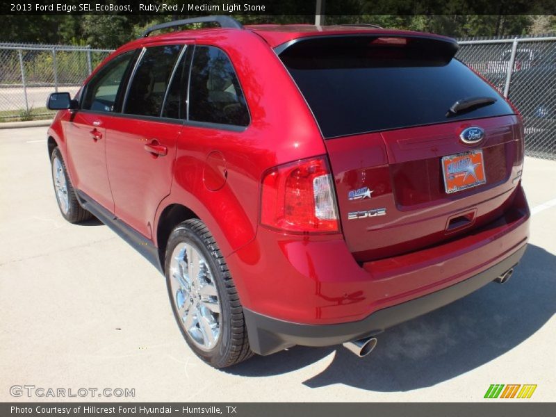 Ruby Red / Medium Light Stone 2013 Ford Edge SEL EcoBoost