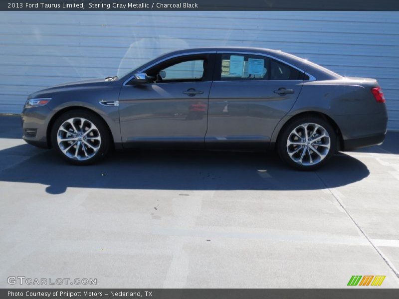 Sterling Gray Metallic / Charcoal Black 2013 Ford Taurus Limited