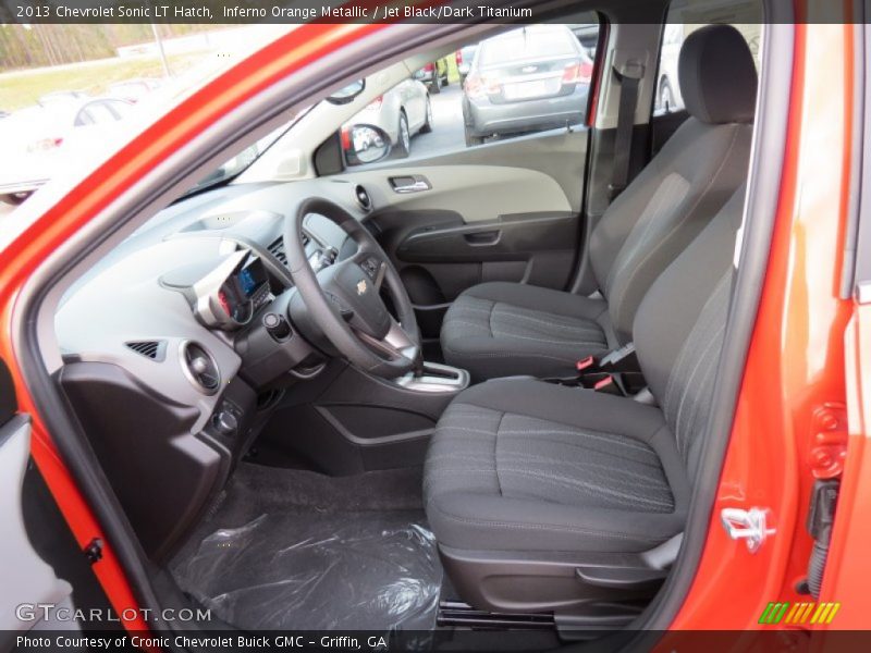  2013 Sonic LT Hatch Jet Black/Dark Titanium Interior